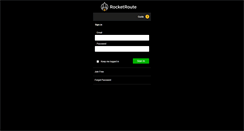 Desktop Screenshot of mobile.rocketroute.com