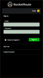 Mobile Screenshot of mobile.rocketroute.com