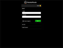 Tablet Screenshot of mobile.rocketroute.com